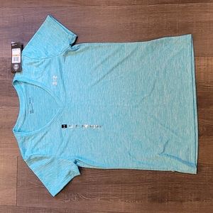 Turquoise/Baby Blue Under Armour Workout Top